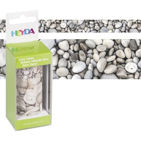 Dekorationstejp 2-pack - Heyda - Pebble