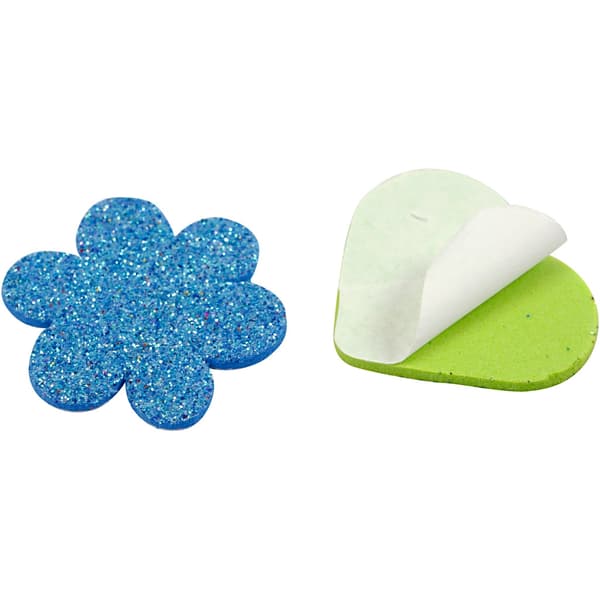 Dekorgummifigurer Glitter 20-30 mm - 100 st
