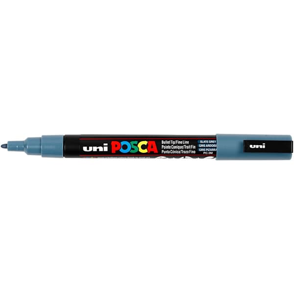 Posca Marker Fine Bullet PC-3M - Slate grey