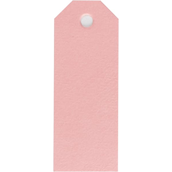 Manillamärken 3x8 cm - Rosa - 20 st