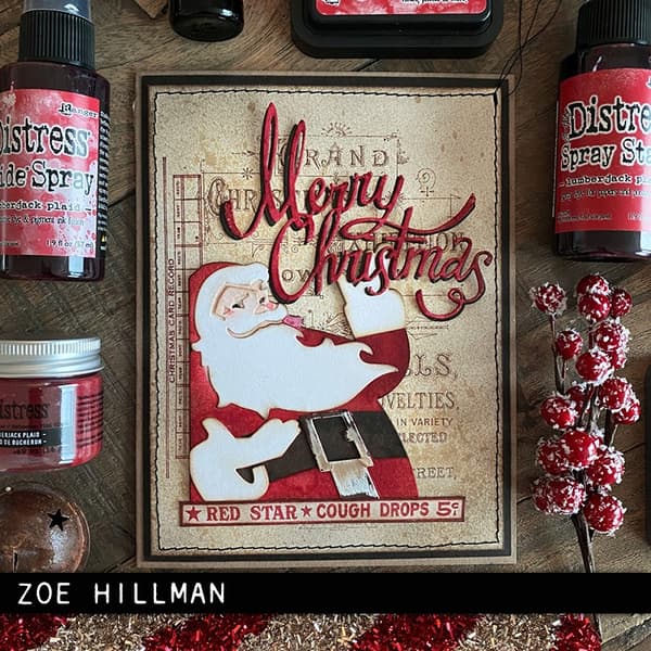 Distress Embossing Glaze - Lumberjack Plaid