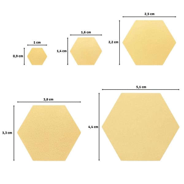Stansar i Set Vaessen - Hexagon 5 st - 10-50 mm