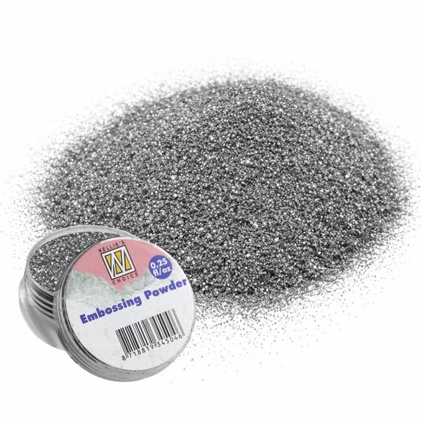 Embossingpulver Nellie - Silver Glitter - 7 gram