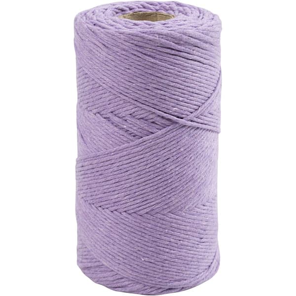 Makramégarn 2 mm - Lila - 198 m - 330 g
