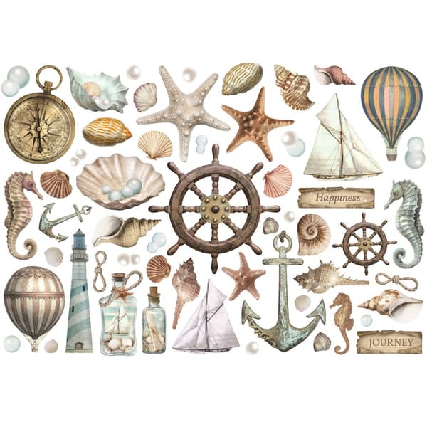 Die Cuts Stamperia Ephemera - Sea Land