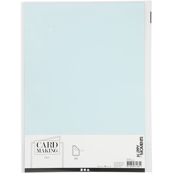 Papper A4 - Babyblå - 20 st - 70 g
