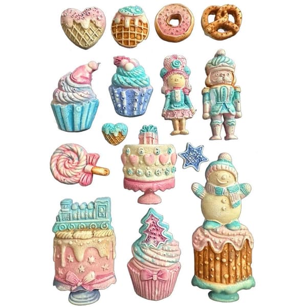 Silikonform A5 - Cakes - Candy Christmas - Stamperia
