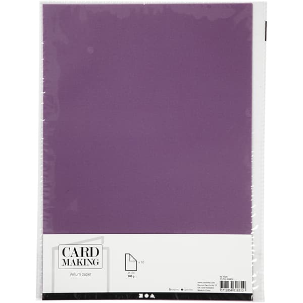Pergamentpapper A4 10-pack - Lila