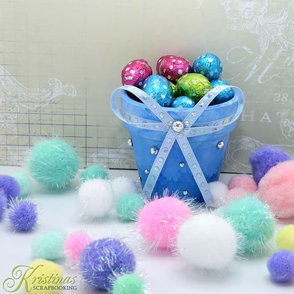 Pompong - 15-40 mm - Pastell Glitter - 75 st