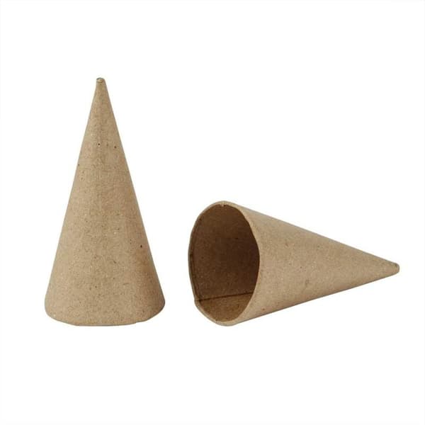 Brun Strut 10 st - Kägla Höjd: 8 cm