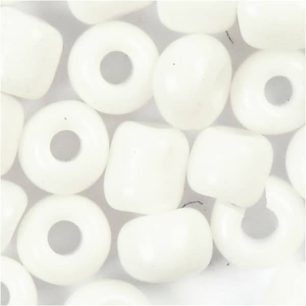 Seed Beads - 3 mm - Vit - 25 gram