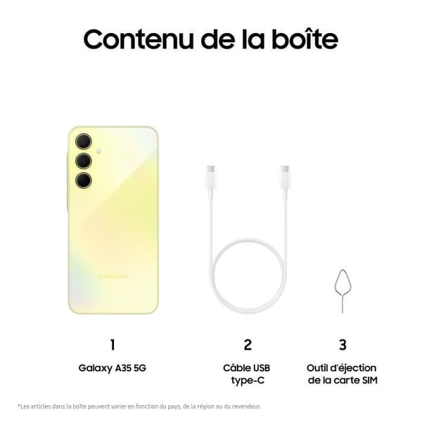 Samsung Galaxy A35 Smartphone 128 GB 5G Lime