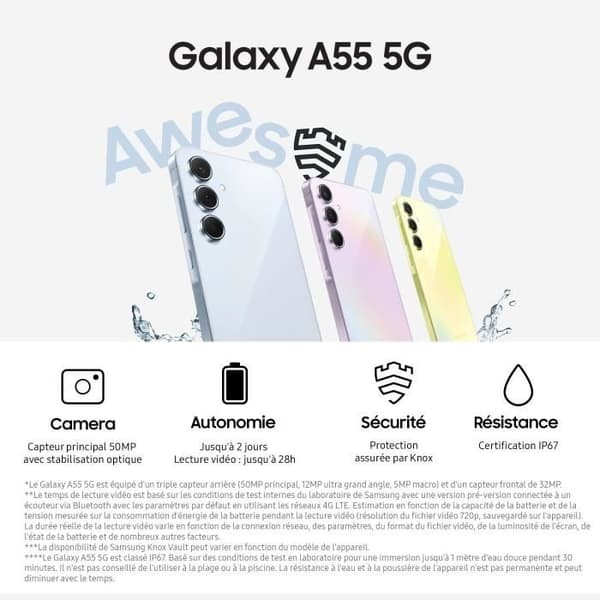 Samsung Galaxy A55 Smartphone 128 GB 5G Lime