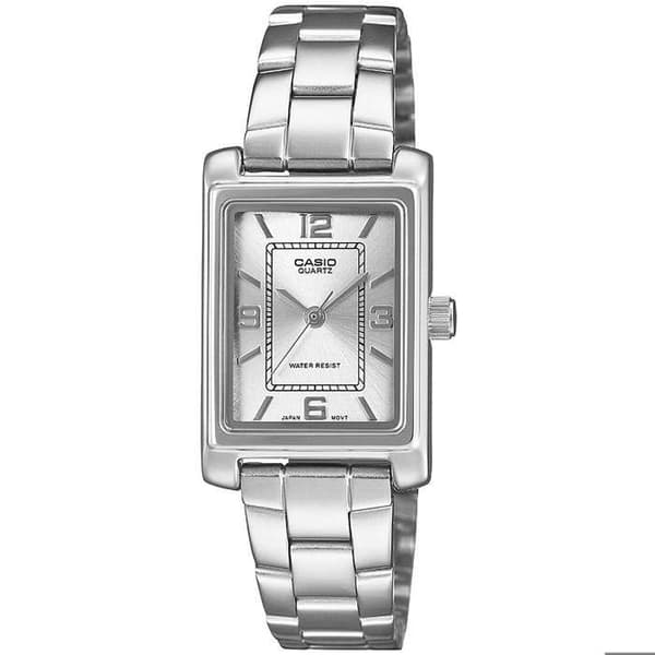 Klocka - CASIO - LTP-1234PDD-7AEF - Dam - Kvarts - Rostfritt stål