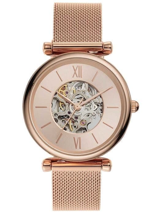 Klocka - FOSSIL - Automatisk - Rosé - Analog - Chic