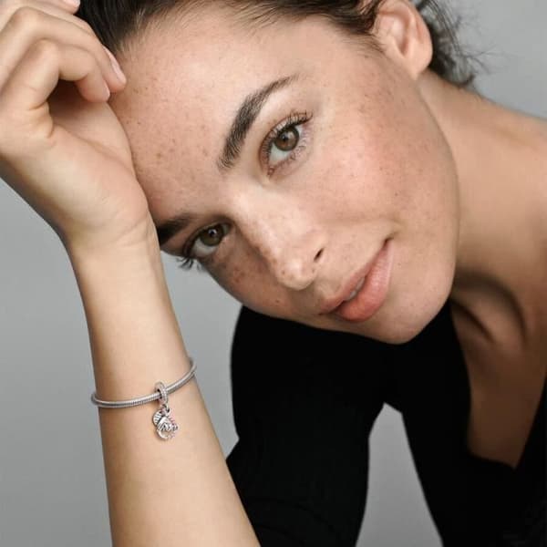 Berlockhänge - Pandora - 791488C01 - Silver - Grå - Dam