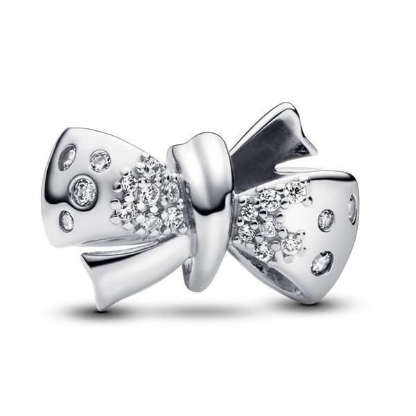 Charm - Pandora - Glittrande Knut - Silver - Silverfärgad - Dam