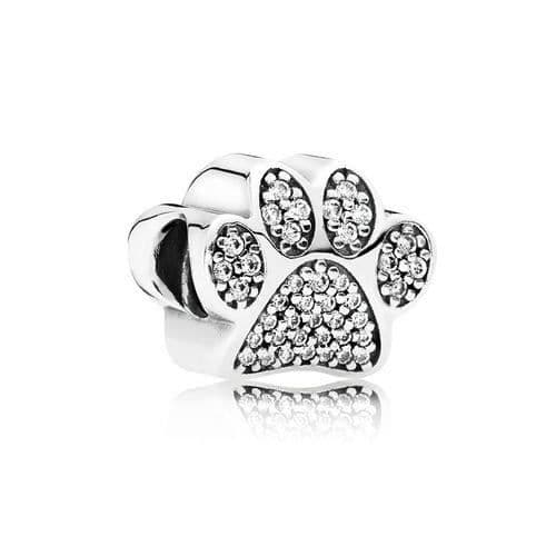 Charm - PANDORA - Tåavtryck - Silver - Grå - Dam