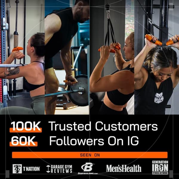 Angles90 Pull-Up Handles – ergonomiske 90° håndtag til pull-up-stang og kabelmaskine | lat pulldown-tilslutning