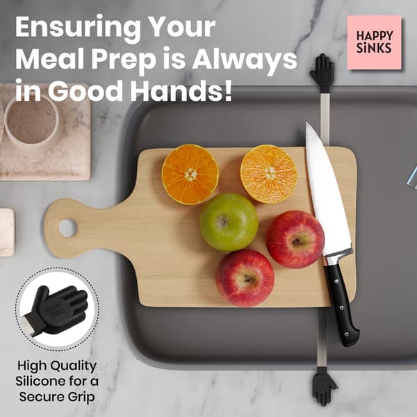 Happy Sinks Wunderbar Expanderbar Diskbänksorganisatör – Silver – Disktrashållare