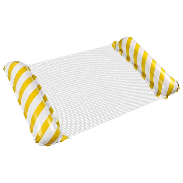 Poolmadrass med Nät - Yellow