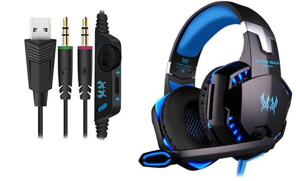 Gaming Headset - PC / Kotion Each G2000 Kuulokkeet LED-valoilla