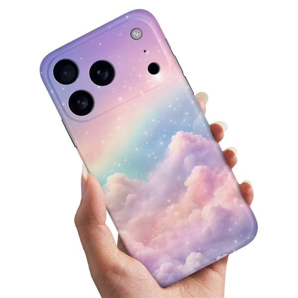 Cover / Mobilcover til iPhone 17 Pro Max - Rainbow Clouds