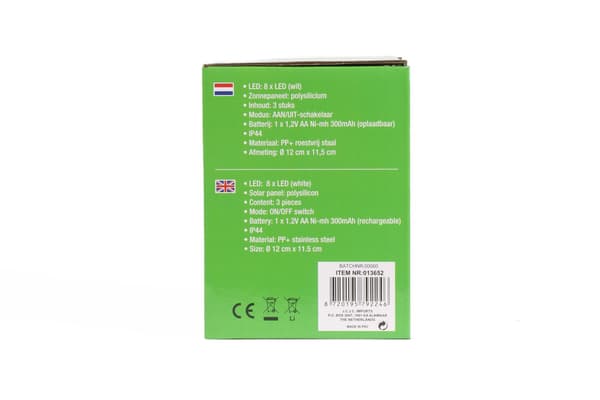 Markspot LED aurinkokenno IP44 3 kpl