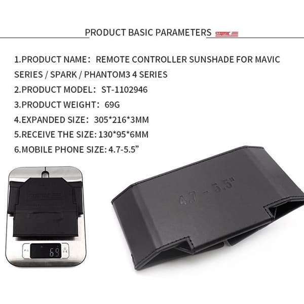 Solskærm til skærm - DJI Mavic Controller