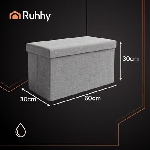 Fotpall / Sittpuff - 60x30cm - Grey