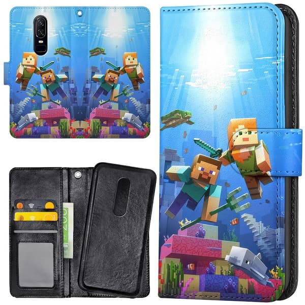 OnePlus 7 - Lommebok Deksel Minecraft