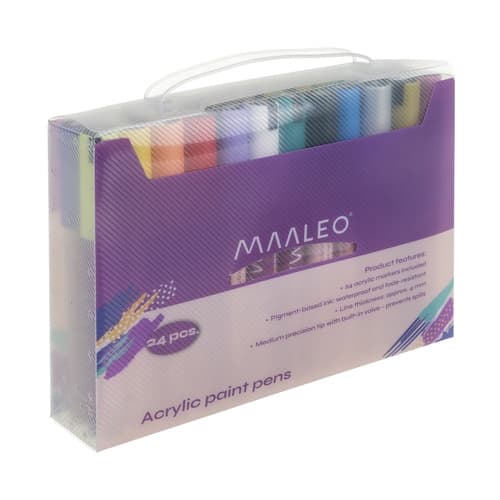 Akrylpennor 24-pack - Marker-set för målning