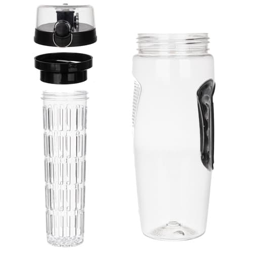 Vesipullo hedelmäsäiliöllä - 1L