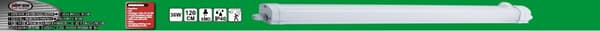 LED-ljusramp 36 W 120 cm IP40 seriekopplingsbar + sensor