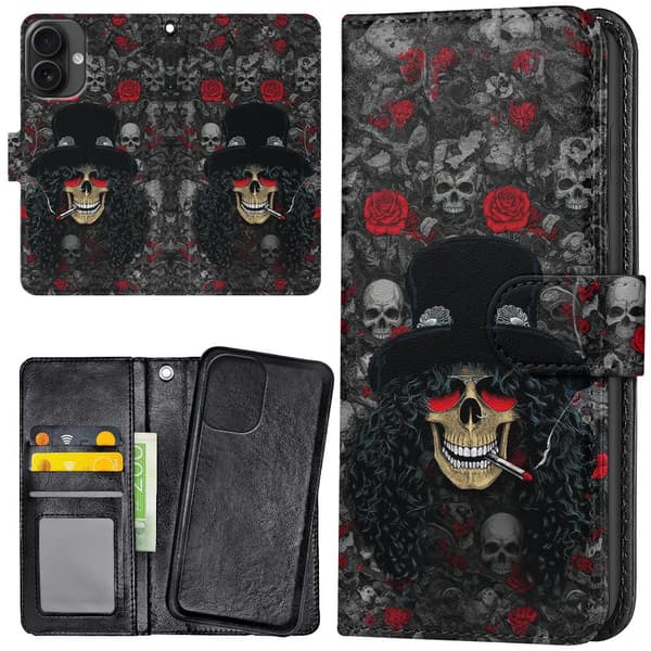 iPhone 16 - Lommebok Deksel Slash Skull