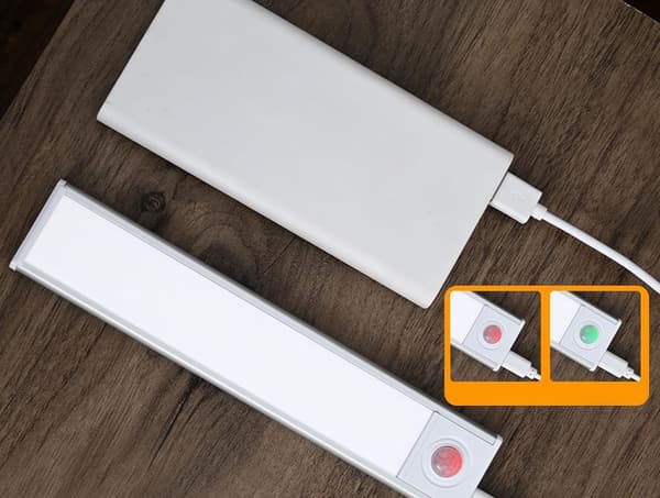 USB-lampe 30 cm - Sensorstyret belysning med klemme