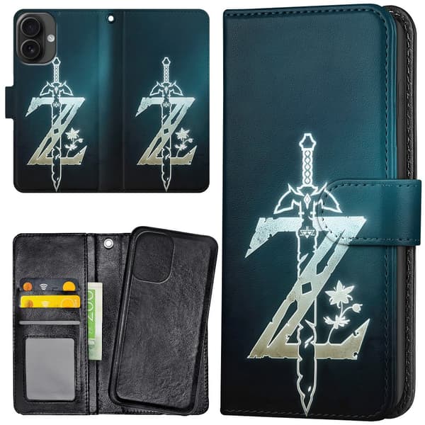iPhone 16 Plus - Lommebok Deksel Zelda