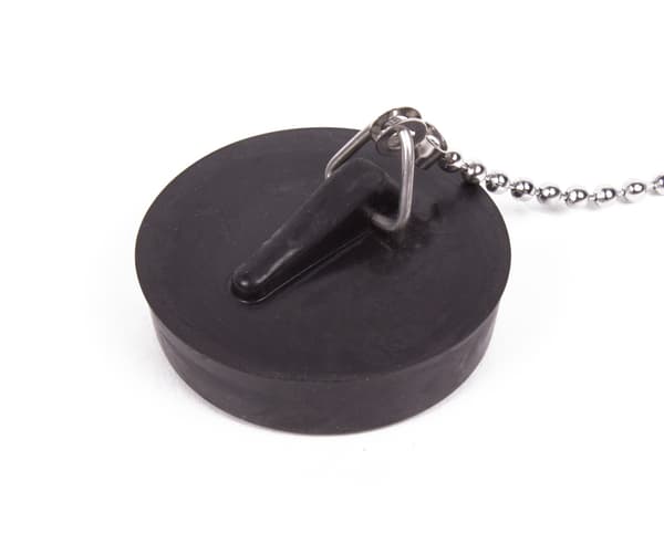 Vaskepropp 44 mm med rustfri kjede 30 cm