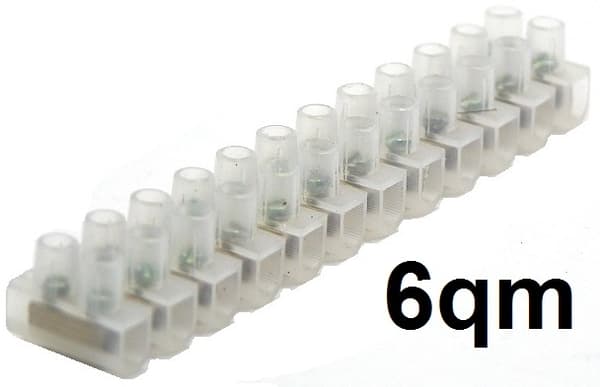 Kytkentärima 6 mm läpinäkyvä 10 kpl