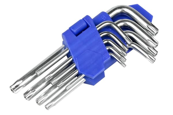 Torx nøglesæt kort 9-dele professionel