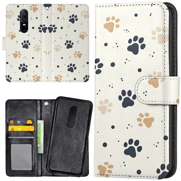 OnePlus 7 - Lommebok Deksel Paws