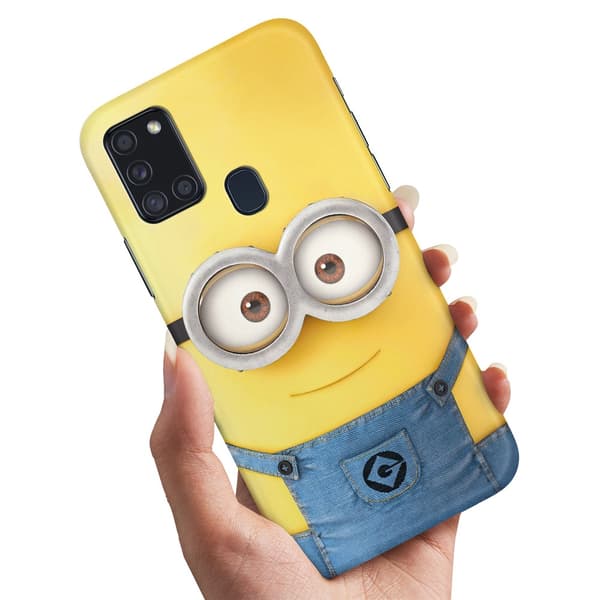 Deksel / Mobildeksel til Samsung Galaxy A21s - Minions