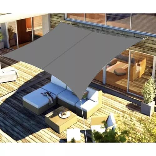 Solseil med UV-Beskyttelse til Uteplass – 2x3 m - Grey
