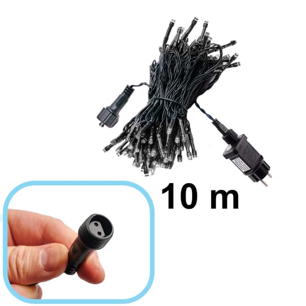 Julgransbelysning LED - 10m - Kallvit
