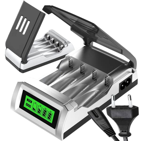 Batterioplader AA/AAA - Automatisk hurtigoplader