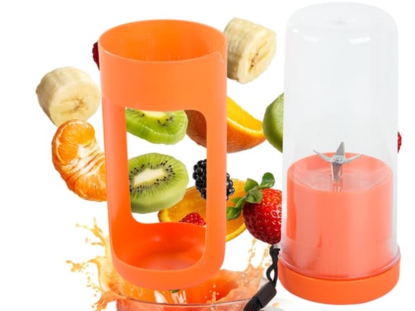 Bærbar USB trådløs smoothieblender, isknuser, rem