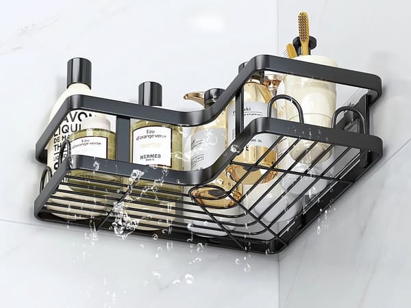 Badrumspaket 5-delar - Krokar och ytor för väggmontering