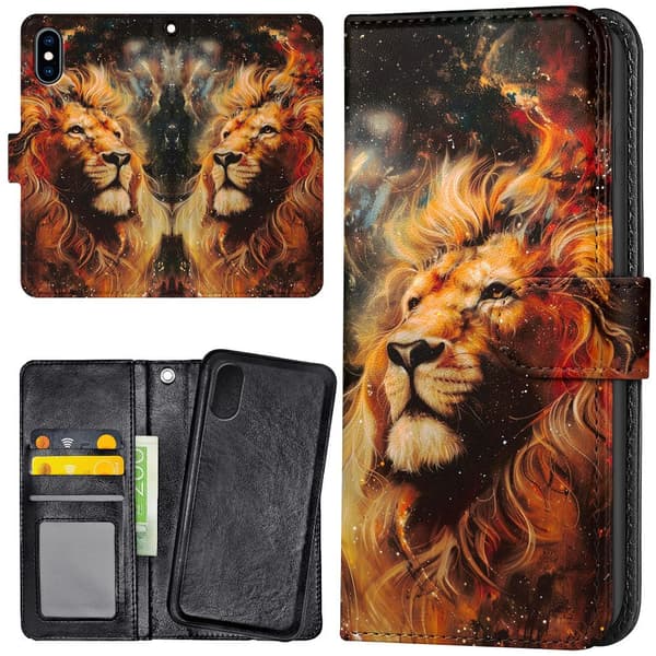 iPhone XR - Lommebok Deksel Lion