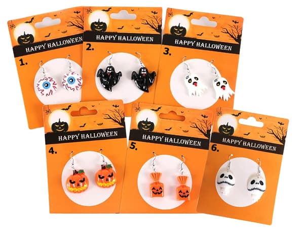 Halloween øreringe halloween fest spøgelse spøgelse græskar slik øje