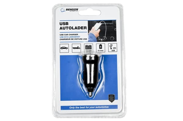 Billader USB 1 A 12-24 V